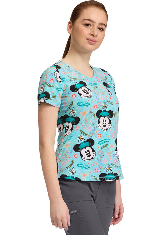Polera Clínica Mujer Estampada TF786 MNWS MINNIE Tooniforms