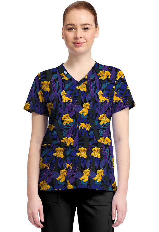 Polera Clínica Mujer Estampada TF796 LKLN Tooniforms