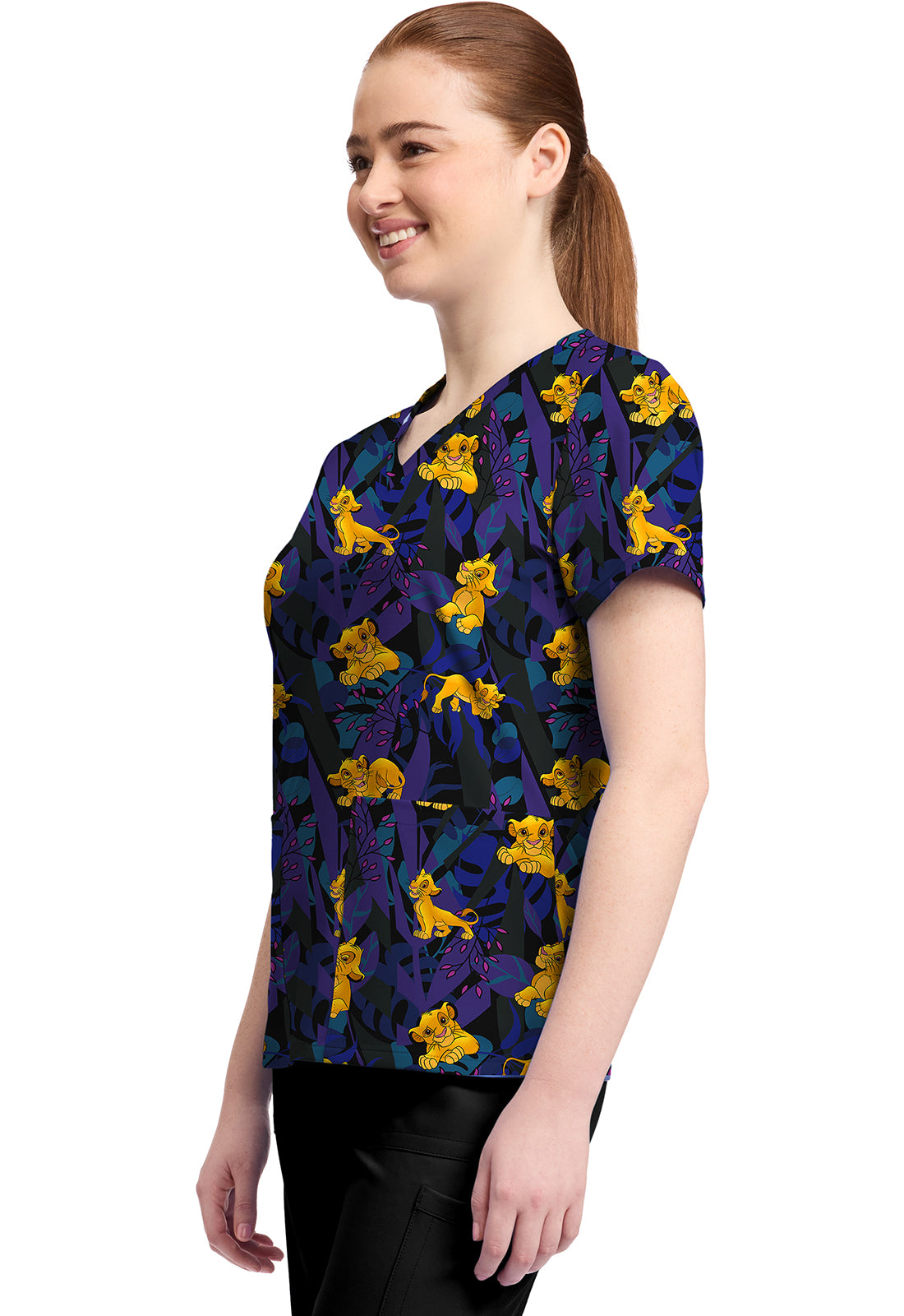 Polera Clínica Mujer Estampada TF796 LKLN Tooniforms