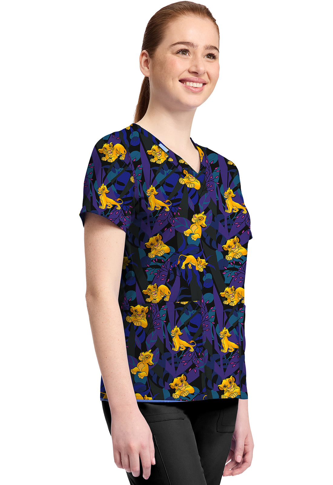 Polera Clínica Mujer Estampada TF796 LKLN Tooniforms