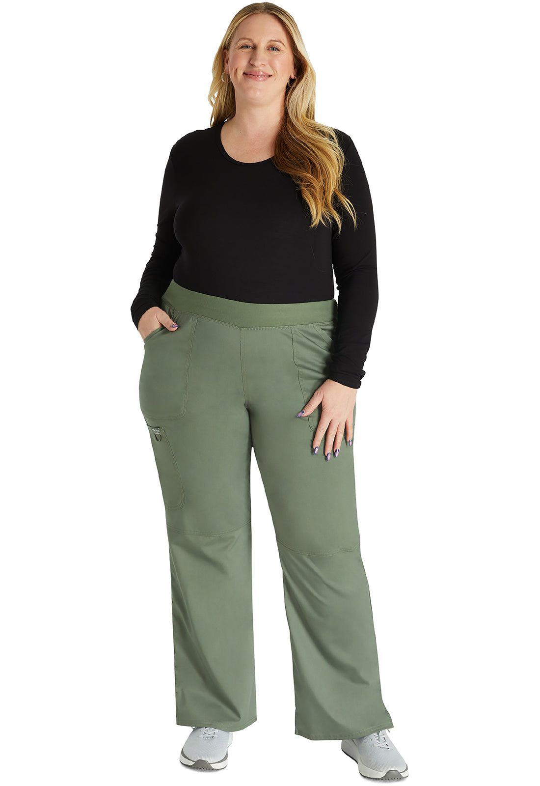 Pantalón Clínico Mujer Olivo WW110 Cherokee Revolution Workwear