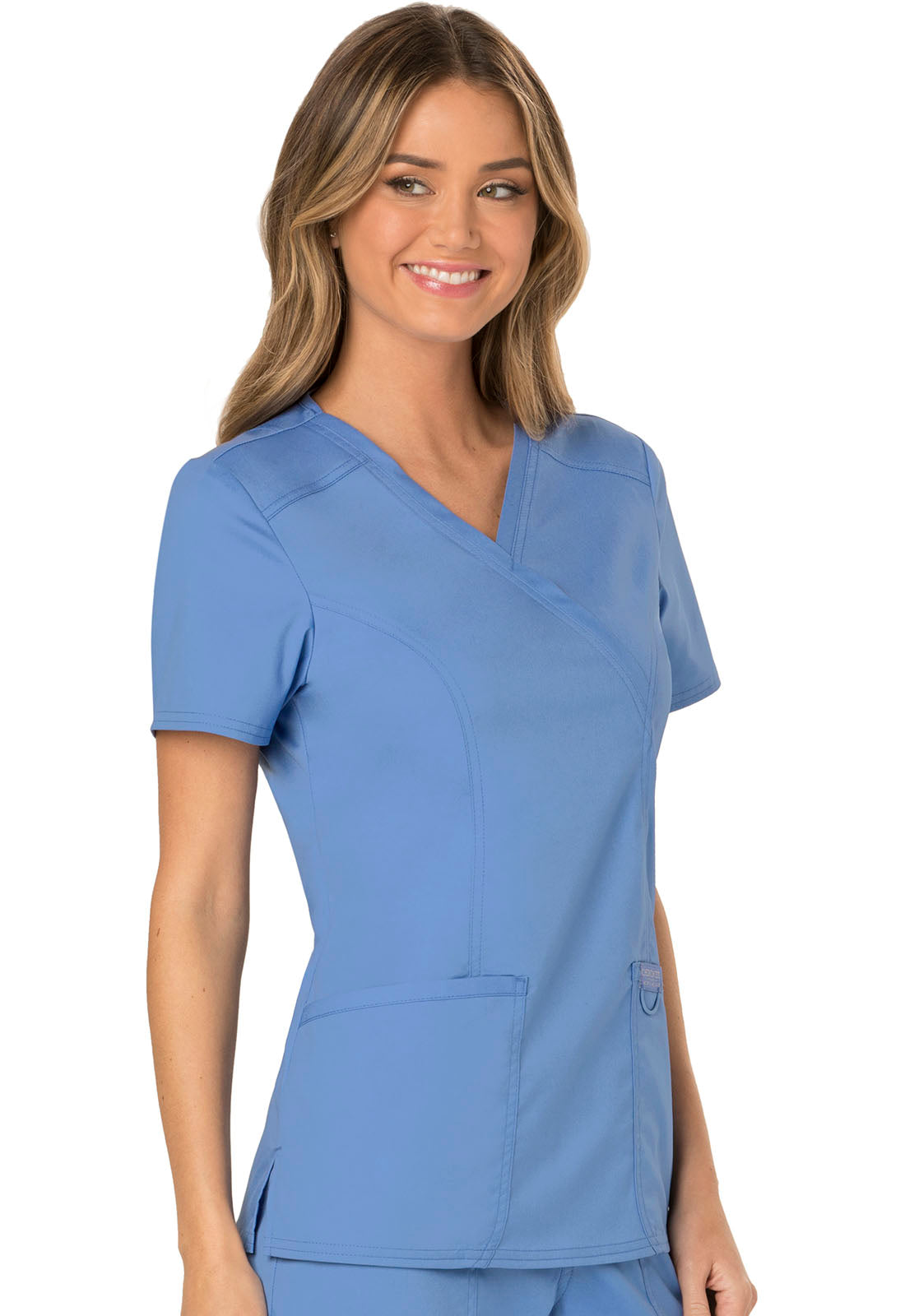 Polera Clínica Mujer Celeste WW610 Cherokee Workwear revolution