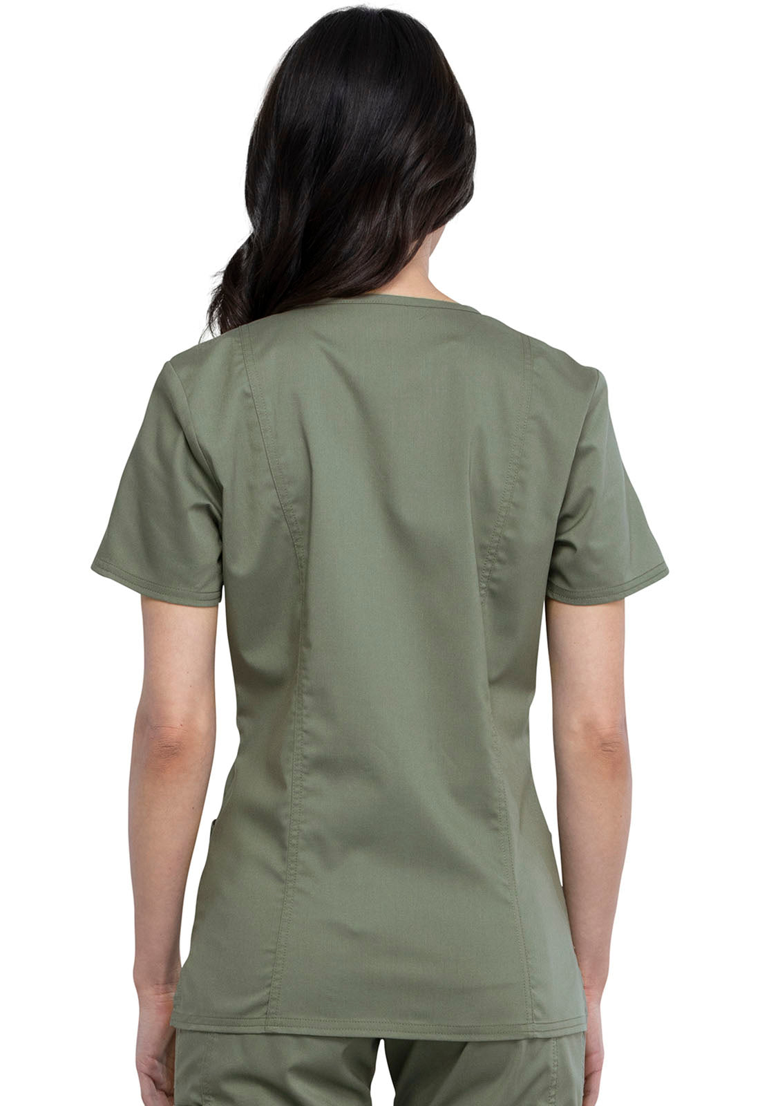Polera Clínica Mujer Olivo WW610 Cherokee Revolution Workwear