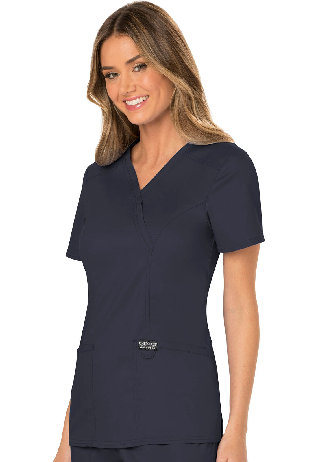 Polera Clínica Mujer Gris WW610 Cherokee Workwear revolution