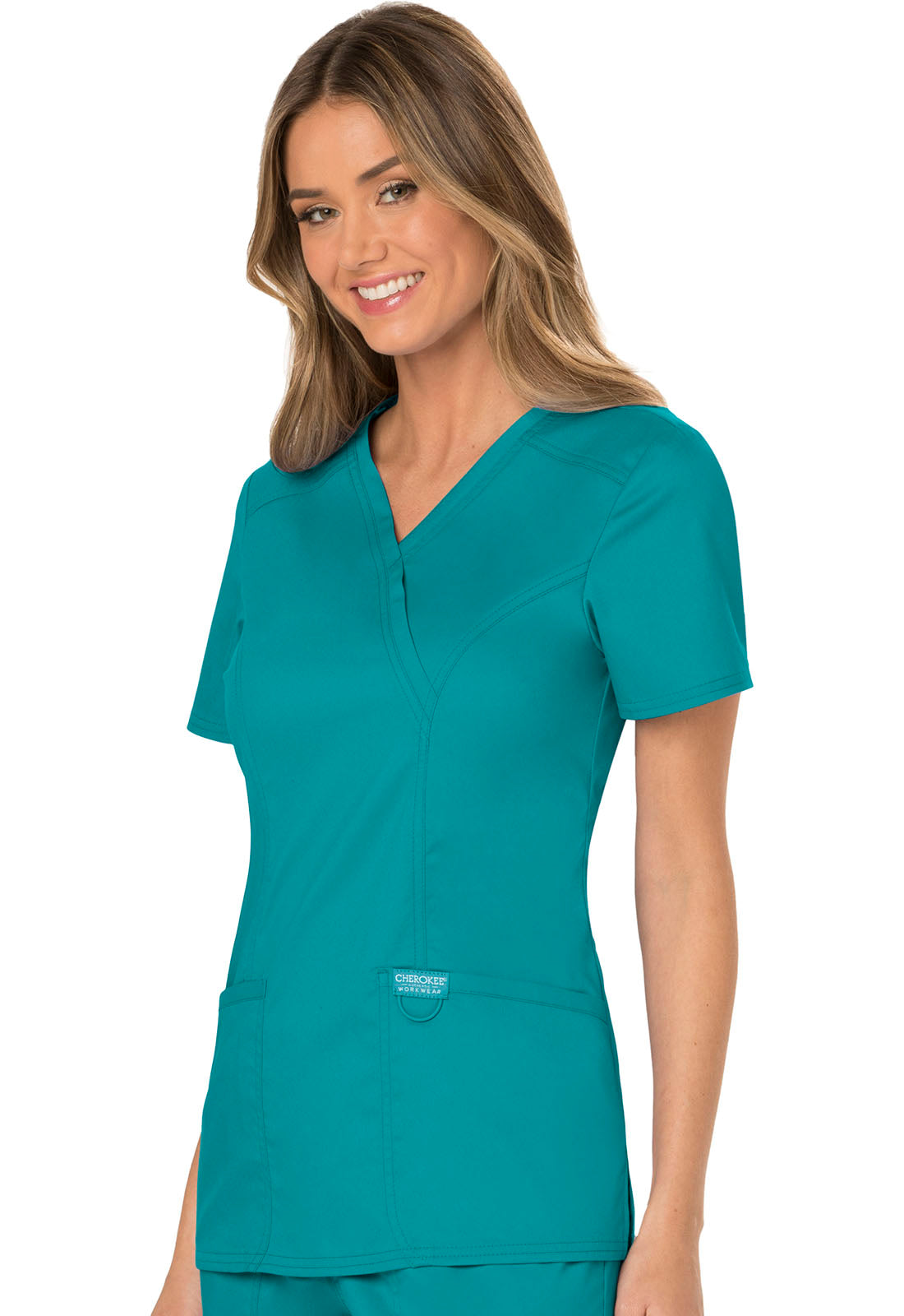 Polera Clínica Mujer Verde Treal WW610 Cherokee Workwear revolution