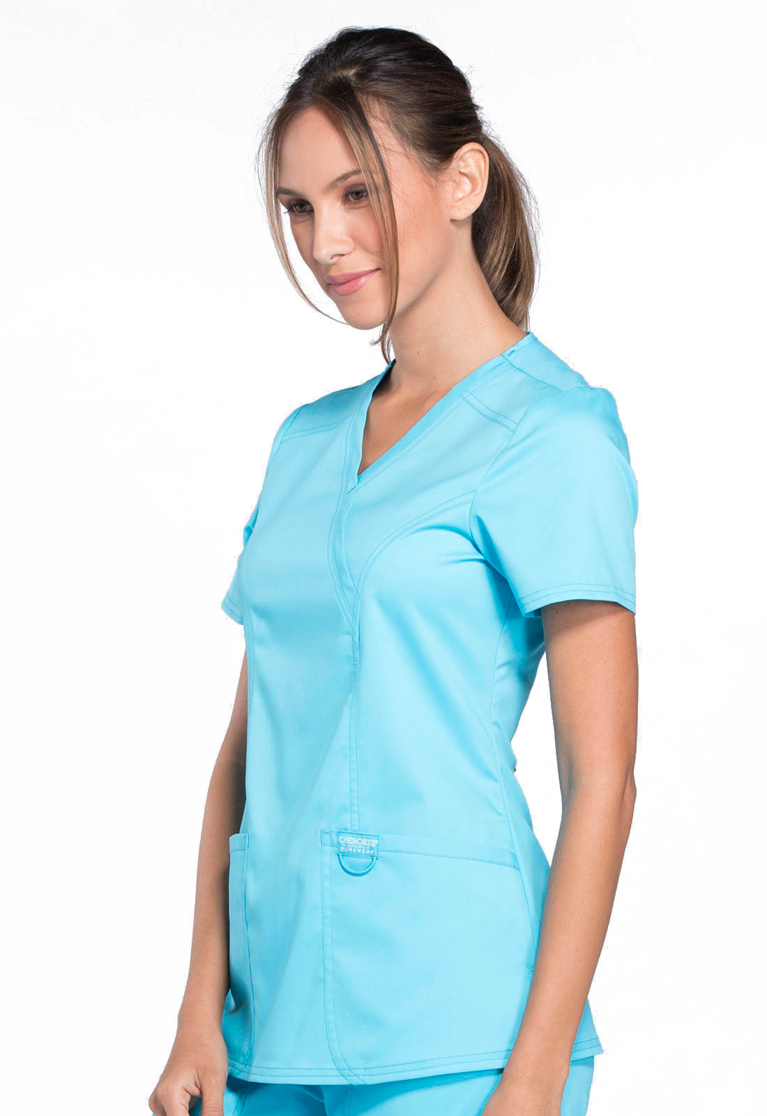 Polera Clínica Mujer Turquesa WW610 Cherokee Workwear revolution