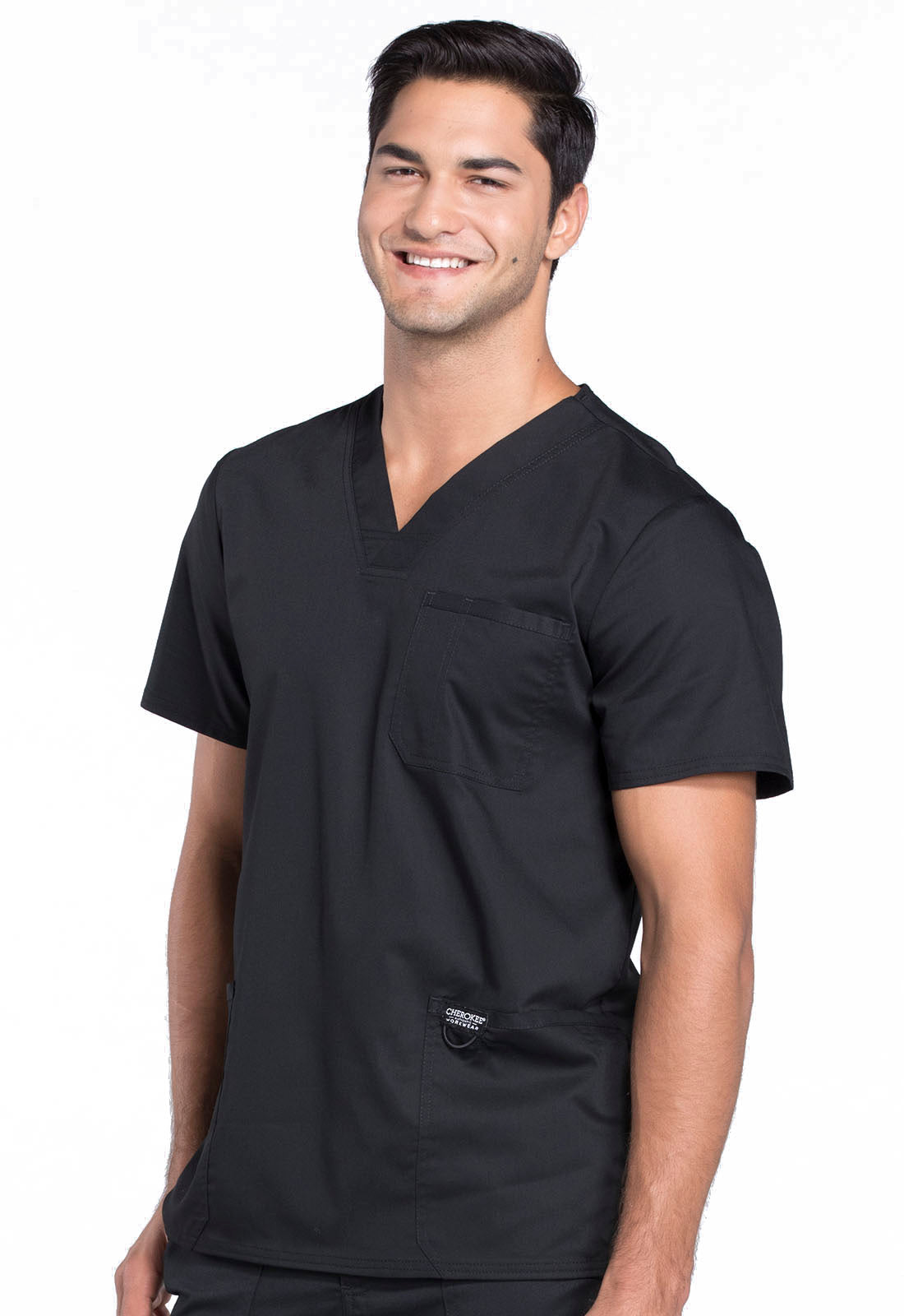 Polera Clínica Hombre Negra WW670 Cherokee Revolution Workwear