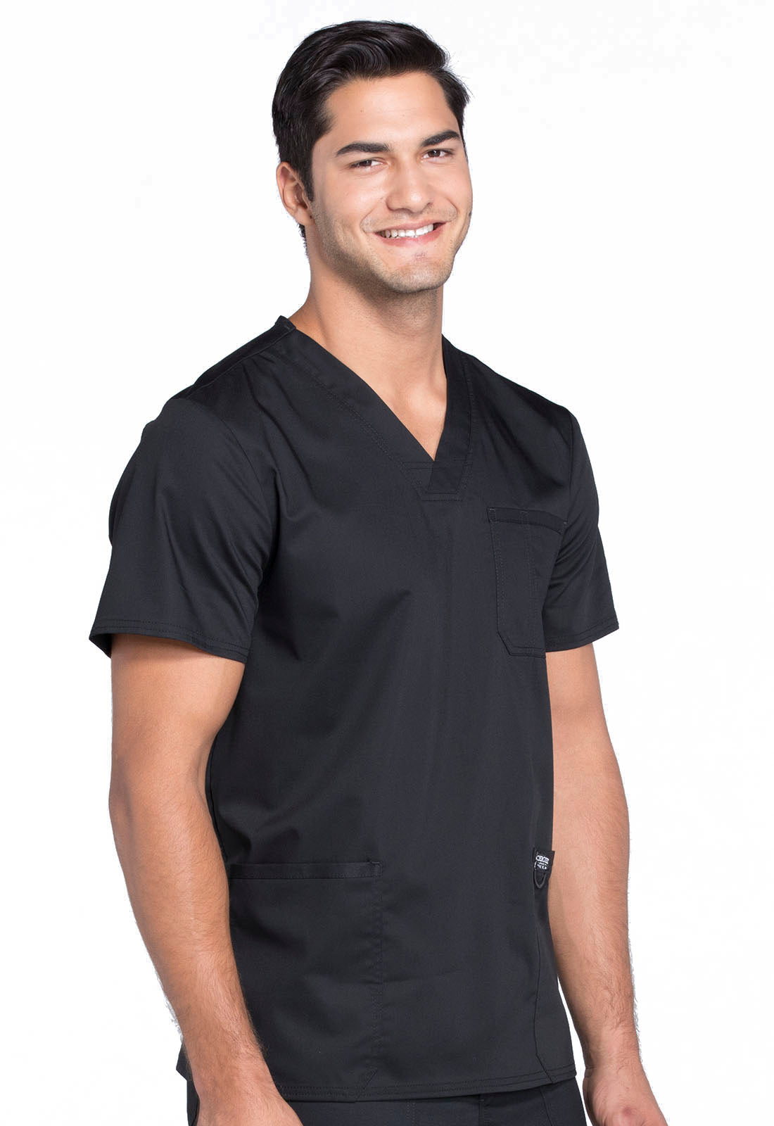 Polera Clínica Hombre Negra WW670 Cherokee Revolution Workwear