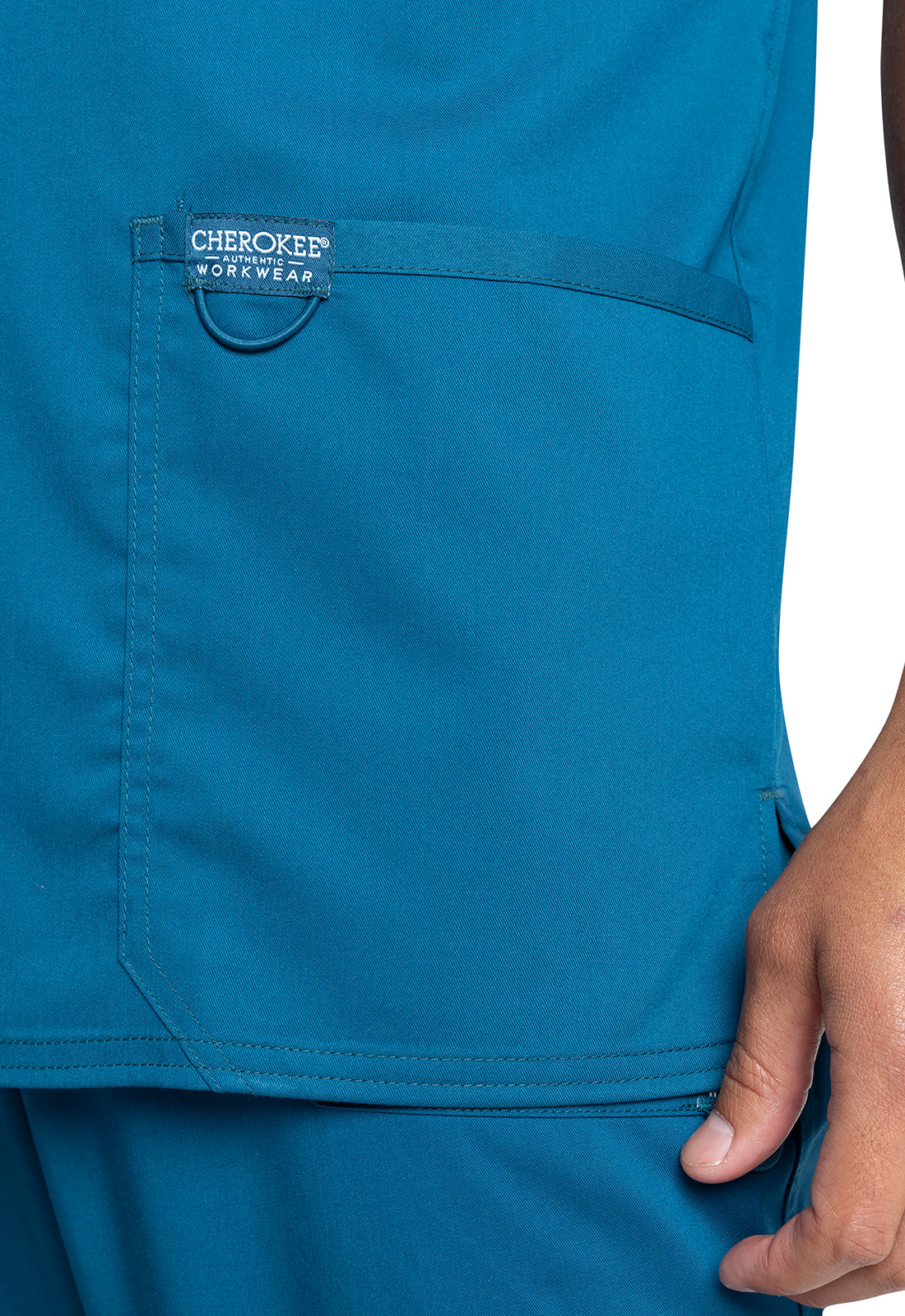 Polera Clínica Hombre Verde Caribean WW670 Cherokee Revolution Workwear