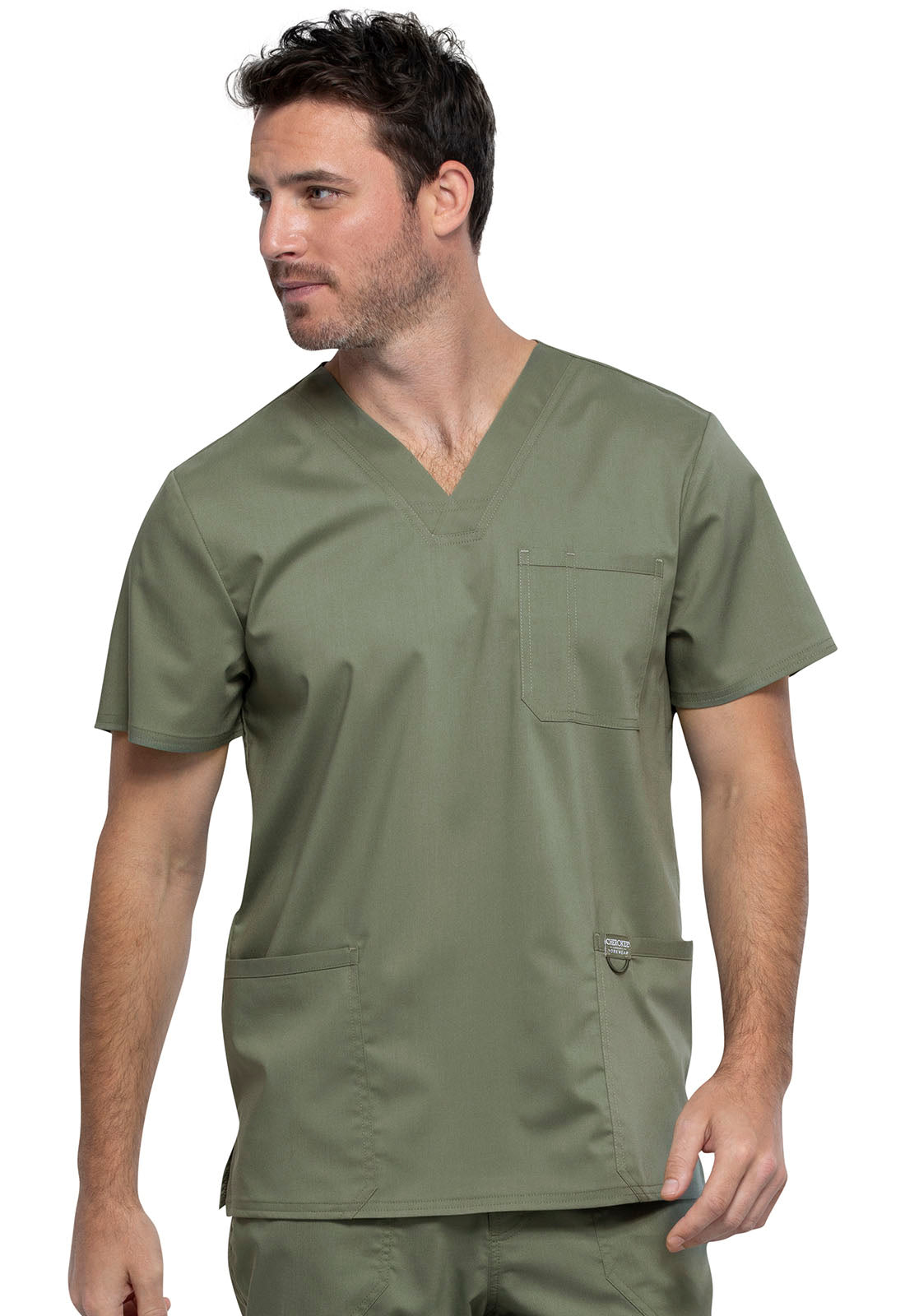 Polera Clínica Hombre Olivo WW670 Cherokee Revolution Workwear