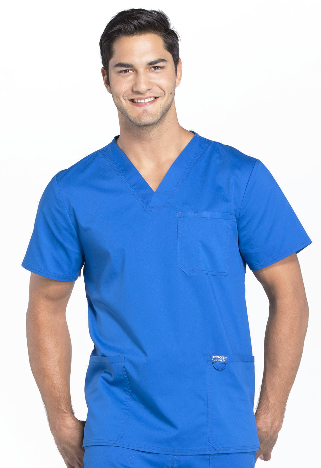 Polera Clínica Hombre Azul Rey WW670 Cherokee Revolution Workwear