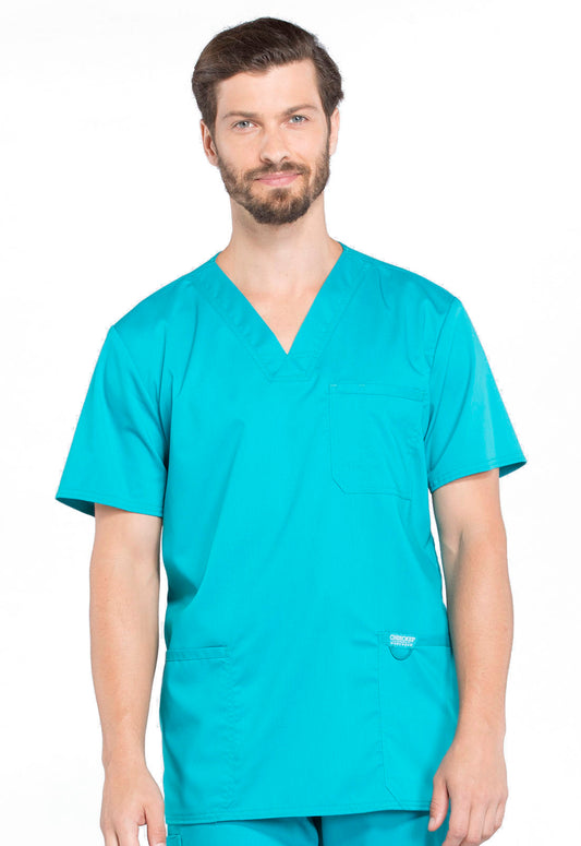 Polera Clínica Hombre Teal WW670 Cherokee Revolution Workwear