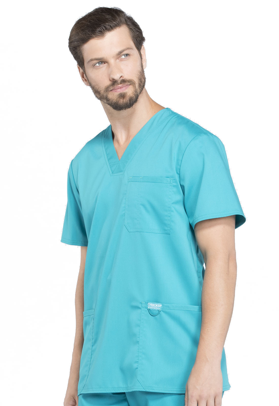Polera Clínica Hombre Teal WW670 Cherokee Revolution Workwear
