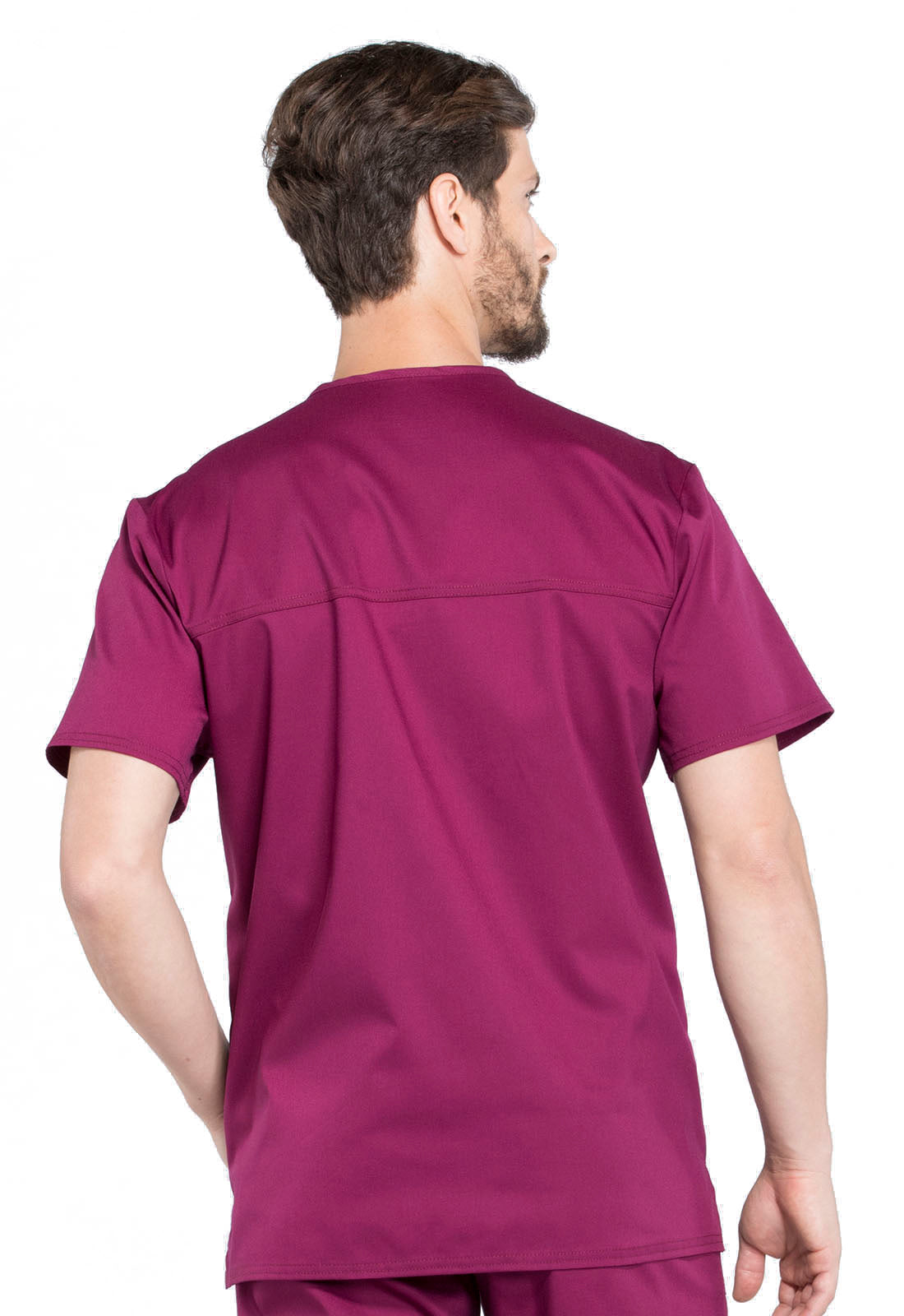 Polera Clínica Hombre Burdeo WW670 Cherokee Revolution Workwear