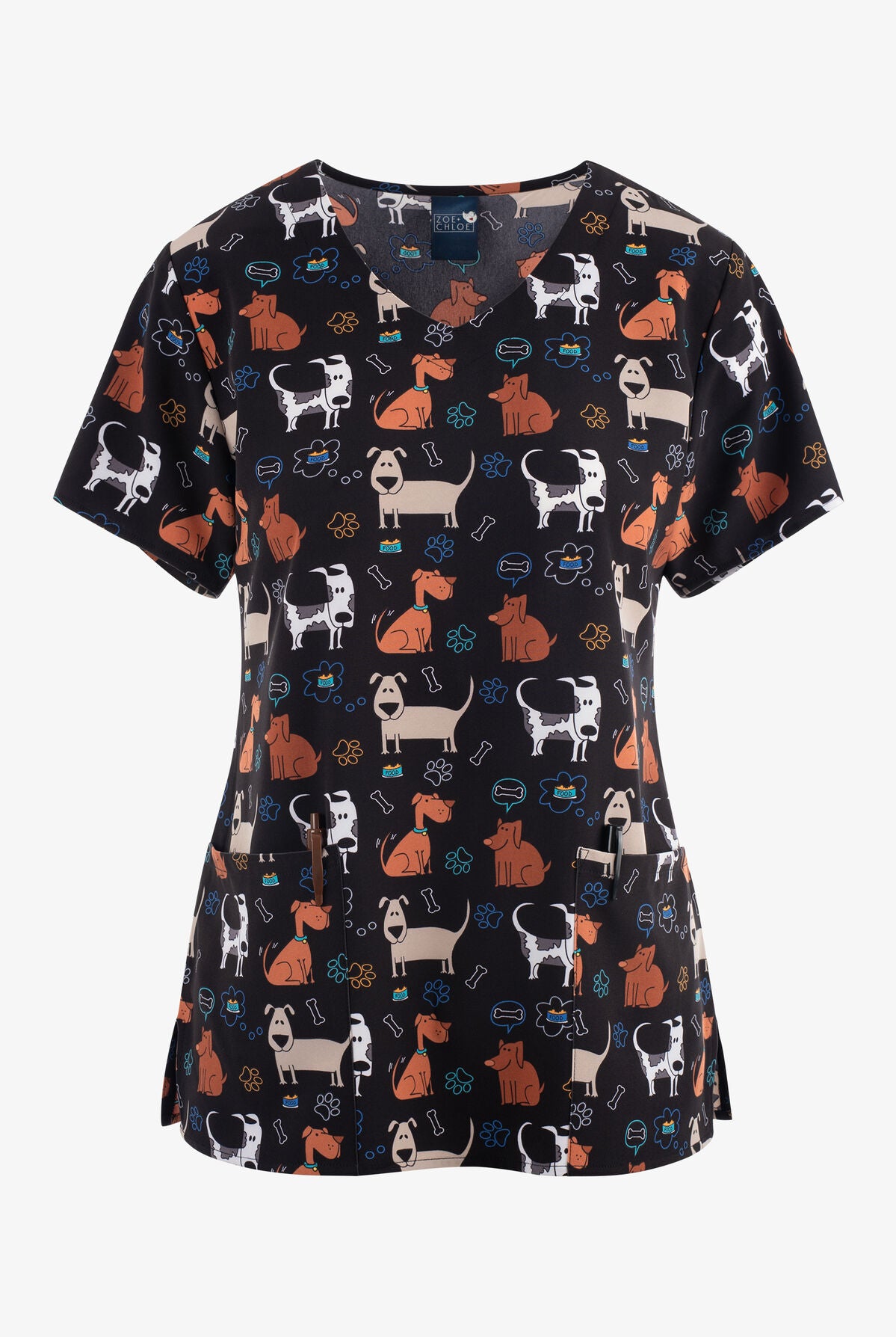 Polera Clínica Estampada Z16213 KBBD Mujer Zoe+Chloe