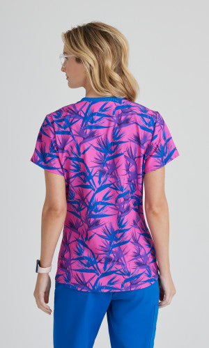 Polera Clínica Estampada Mujer SKT174 BIRD OF PARADISE skechers