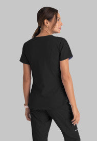 Polera Clínica Mujer Sk101 Negro Skechers