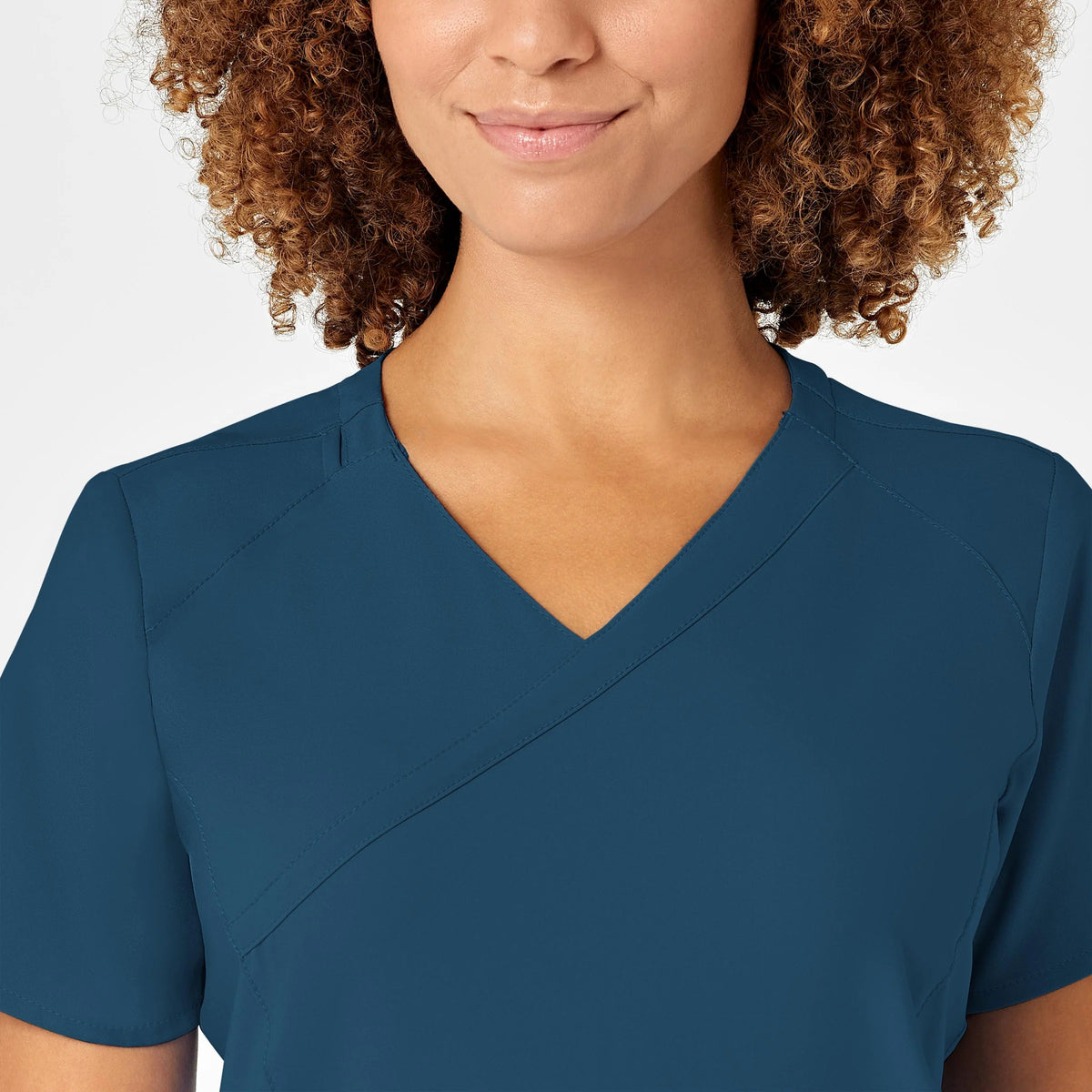 Polera clínica mujer WonderWink Caribean 6455a, detalle 5 - Uniformes Clínicos Sami