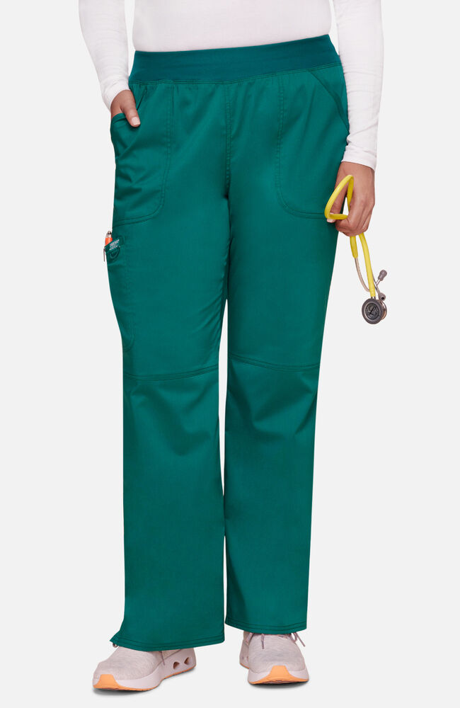 Pantalón Clínico Mujer WW011 Cherokee WW Revolution, color Verde - Uniformes Clínicos Sami