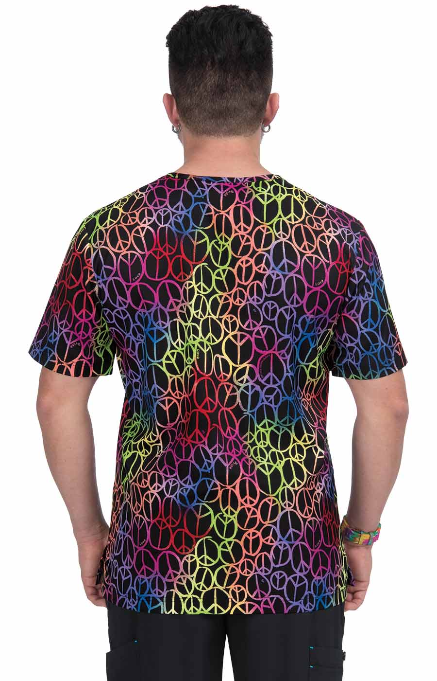 Polera Clínica Mujer 1067PR Koi Basics Casey Top estampado Pride Peace and Happiness