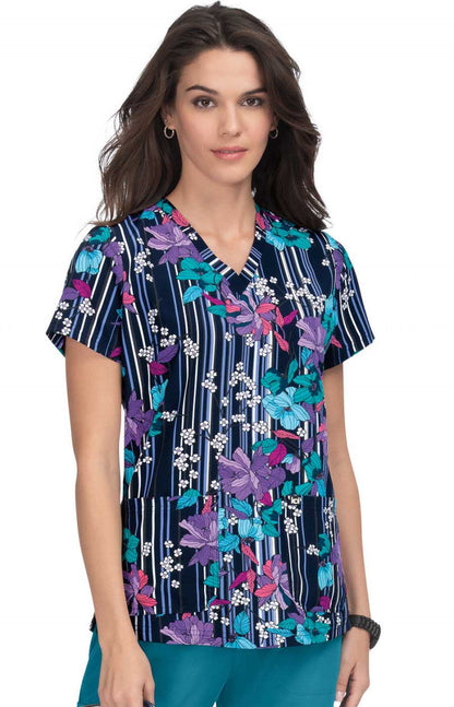 COLOR:Striped Floral