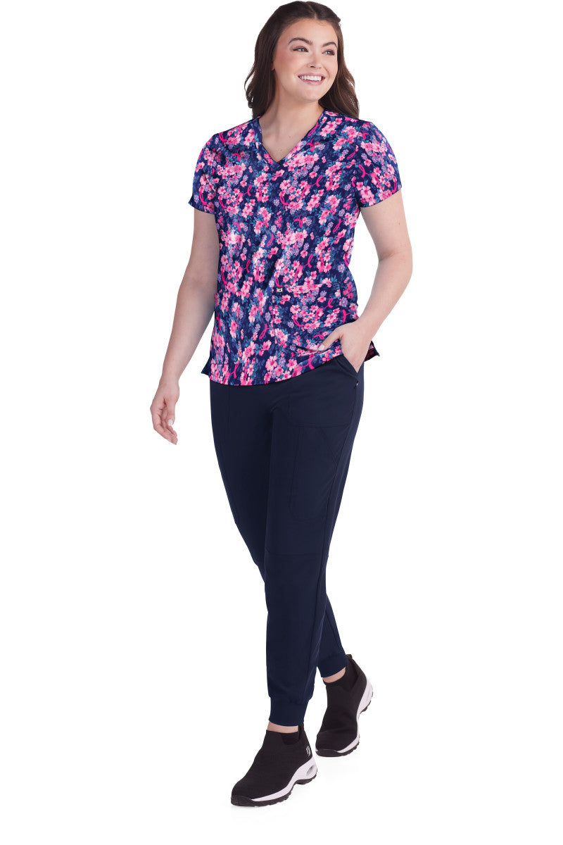 Polera Clínica Estampada Mujer 1029PRM-SWB Koi – Uniformes Clínicos Sami