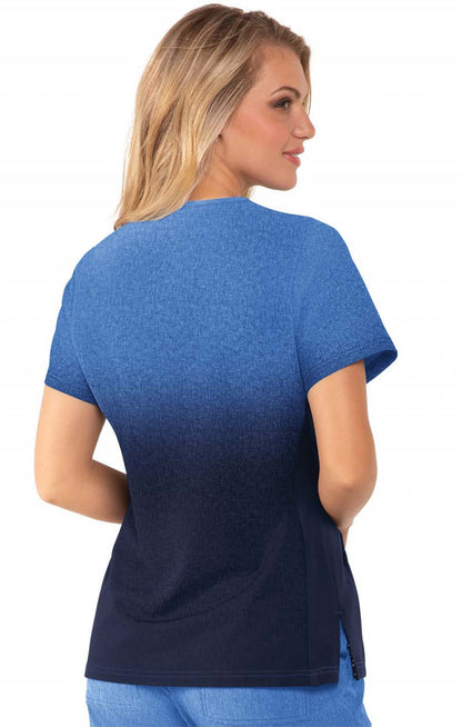 COLOR:Heather Galaxy Navy Ombre