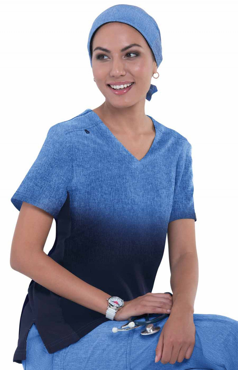 COLOR:Heather Galaxy Navy Ombre