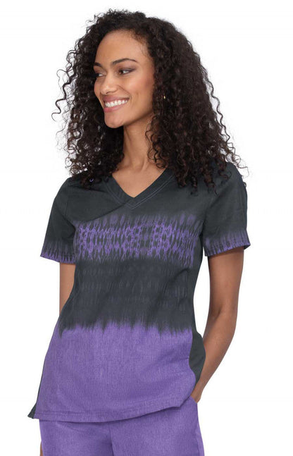 COLOR:Tie Dye Charcoal Heather Wisteria