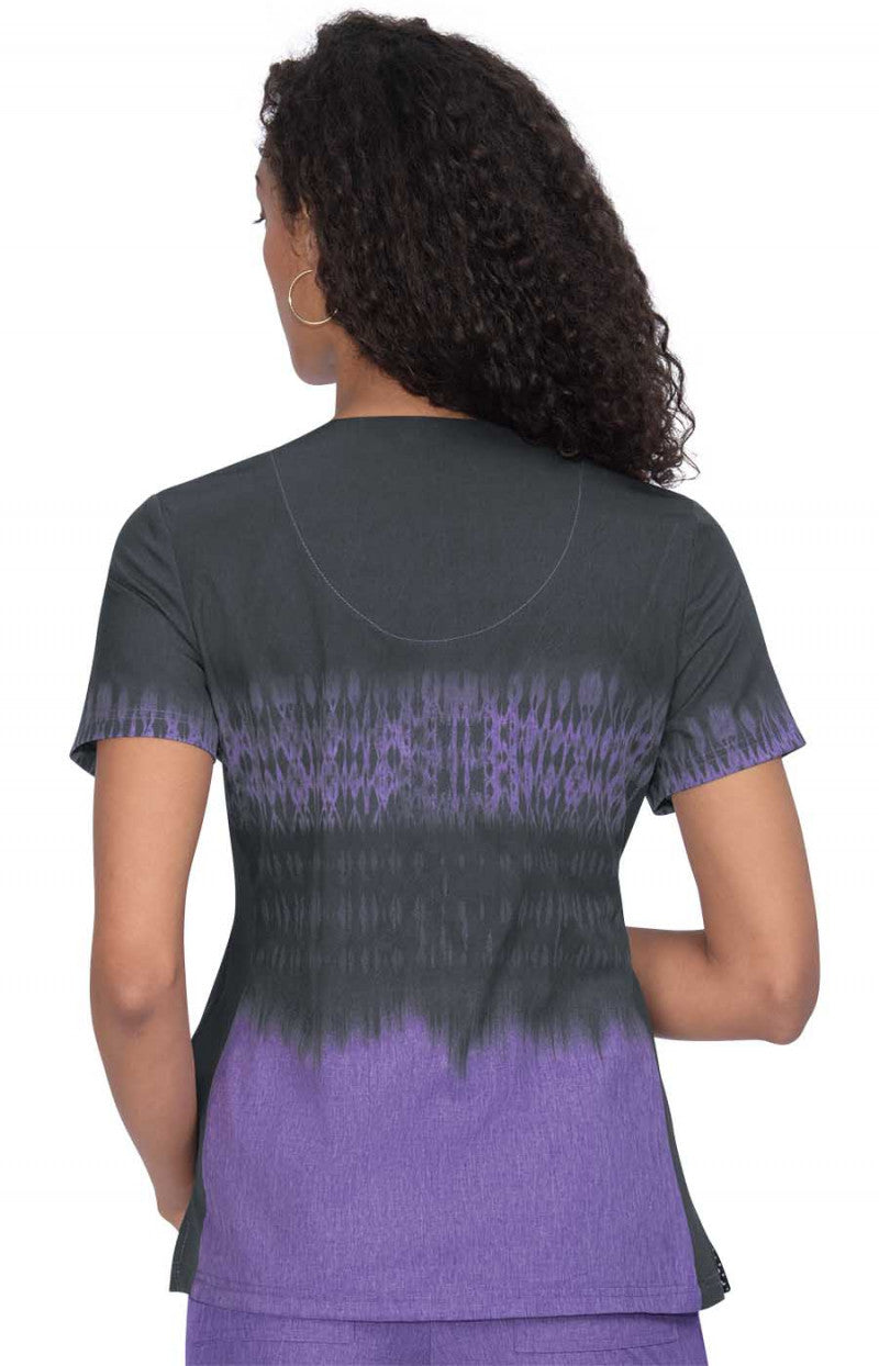 COLOR:Tie Dye Charcoal Heather Wisteria