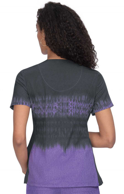 COLOR:Tie Dye Charcoal Heather Wisteria