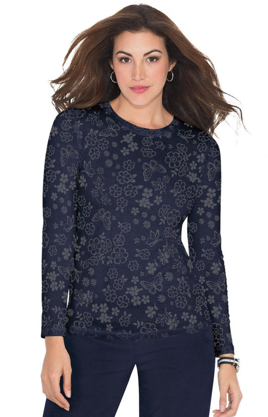 COLOR:Flower Burnout Navy