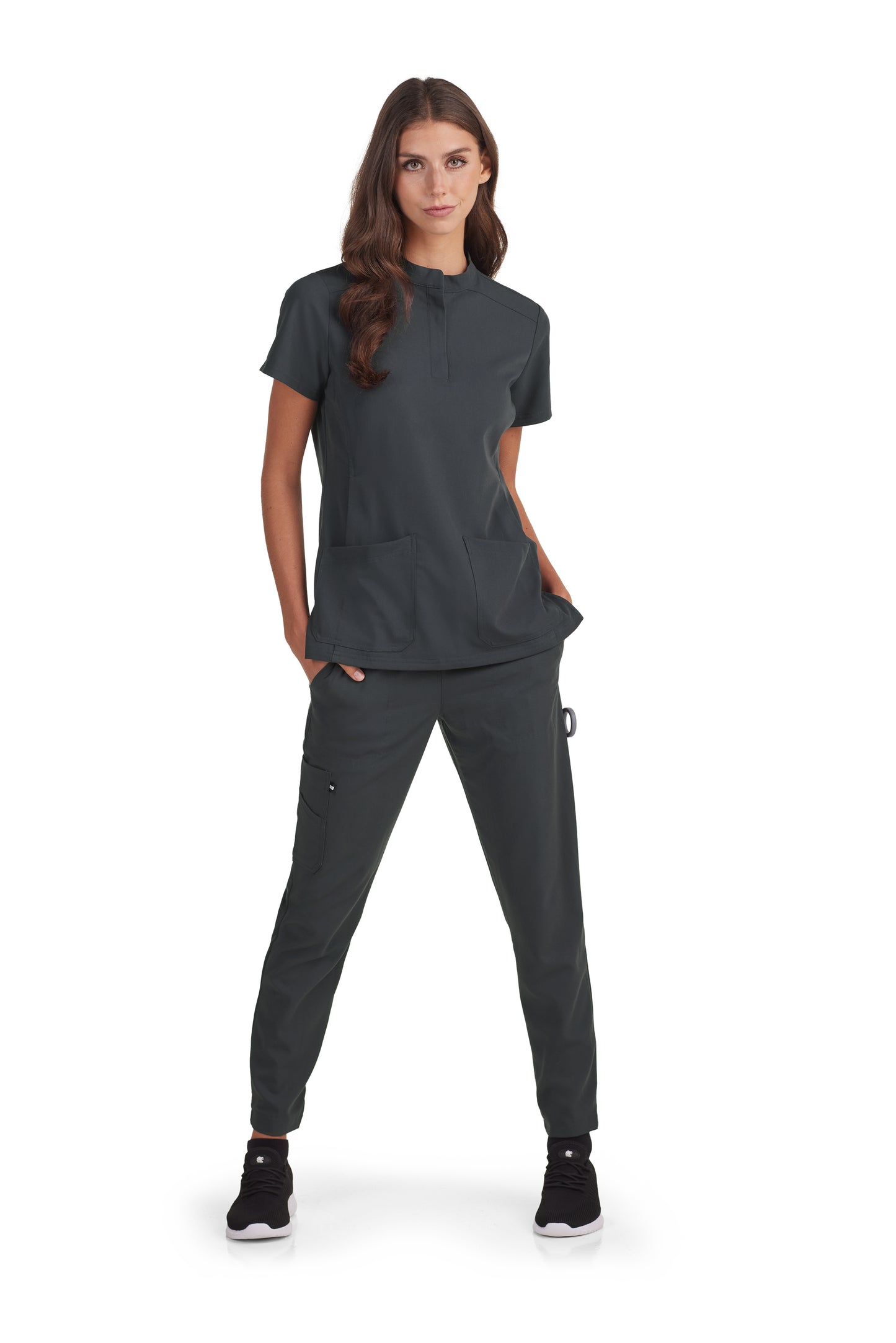 Top Mujer Gris Charcoal 1081-077 Koi Next Gen