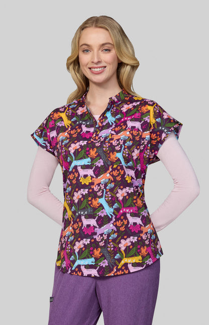 COLOR:Floral Kitties