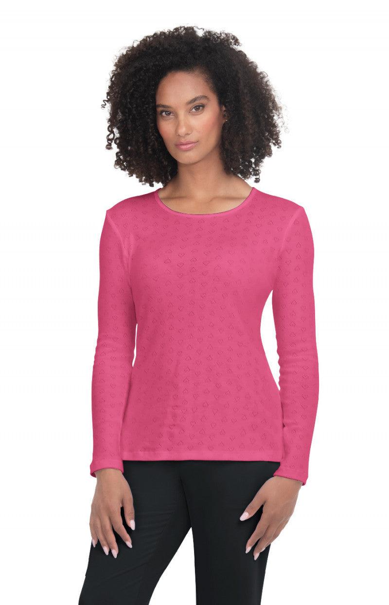 COLOR:Heart Pointelle Geranium
