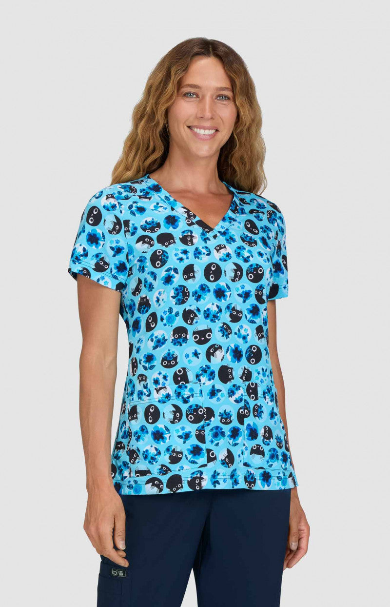 COLOR:Blue Flower Cat