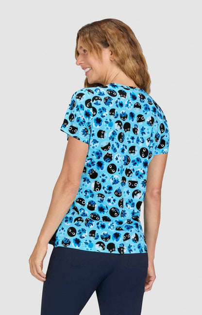 COLOR:Blue Flower Cat