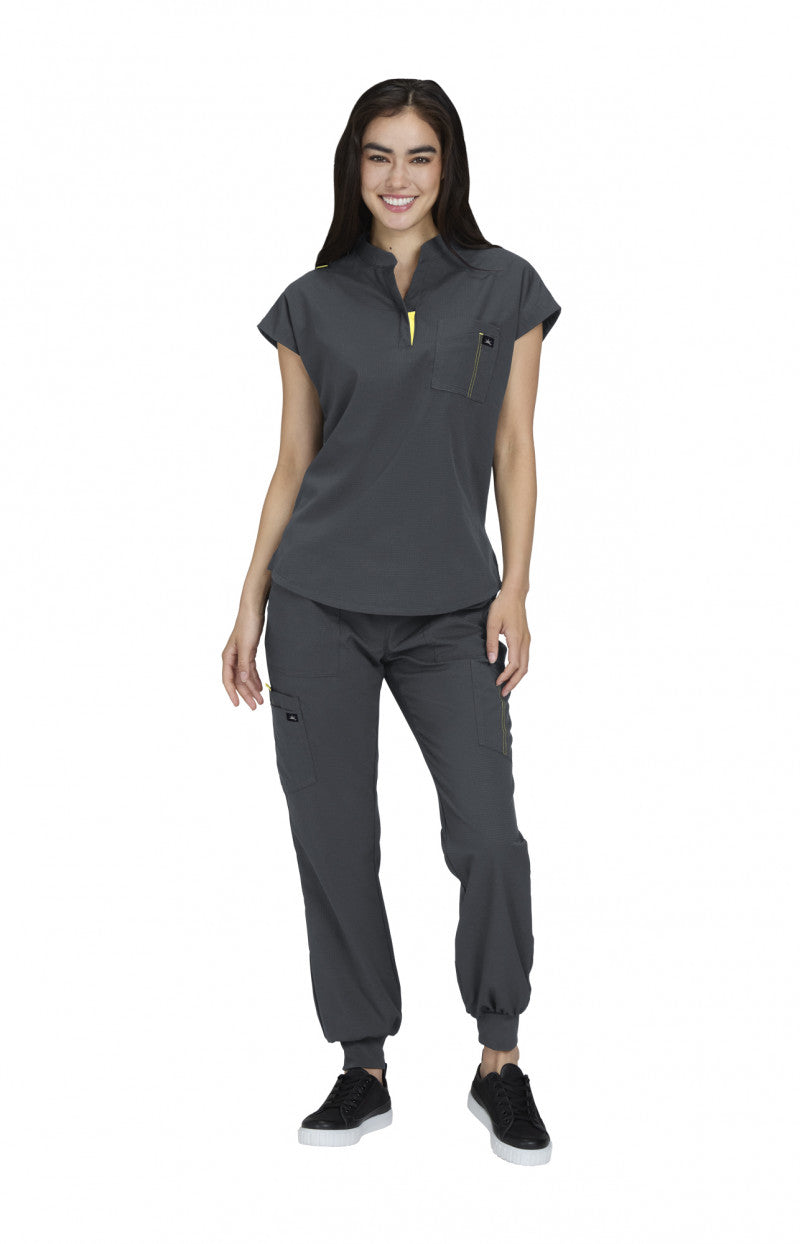 Top Clínico Mujer 1131-77 Gris Charcoal Solís x koi Catrin