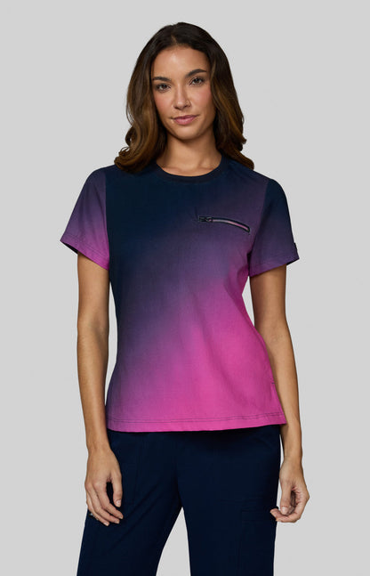 COLOR:Ripstop Ombre Navy/Hibiscus