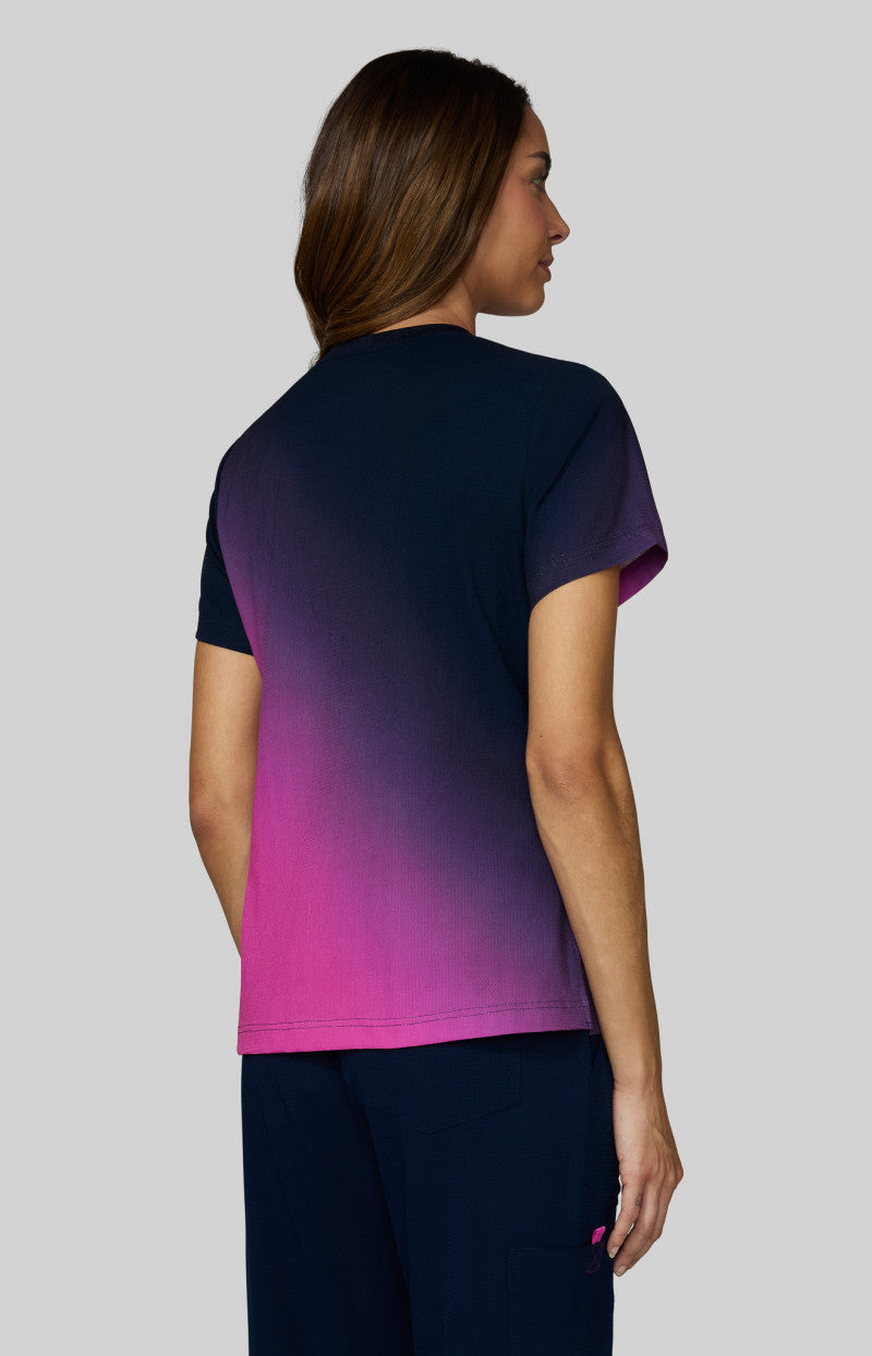 COLOR:Ripstop Ombre Navy/Hibiscus