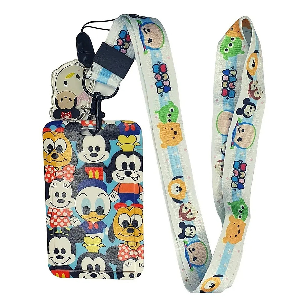 Porta Credencial con Lanyard Mickey Y Familia