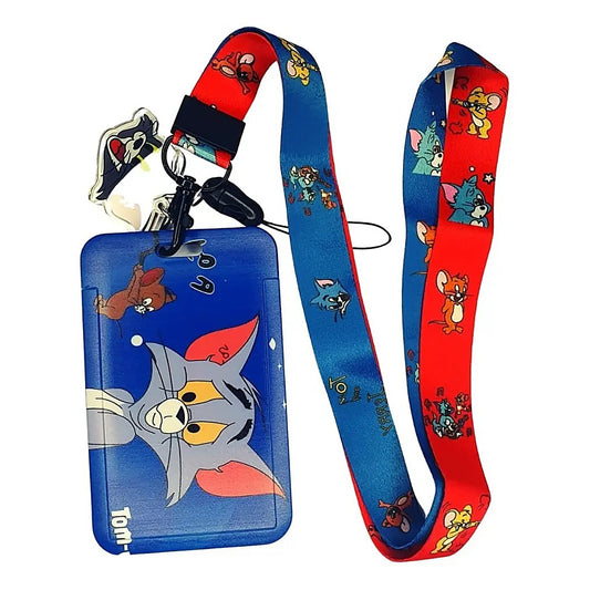 Porta Credencial con Lanyard Tom Y Jerry Caras