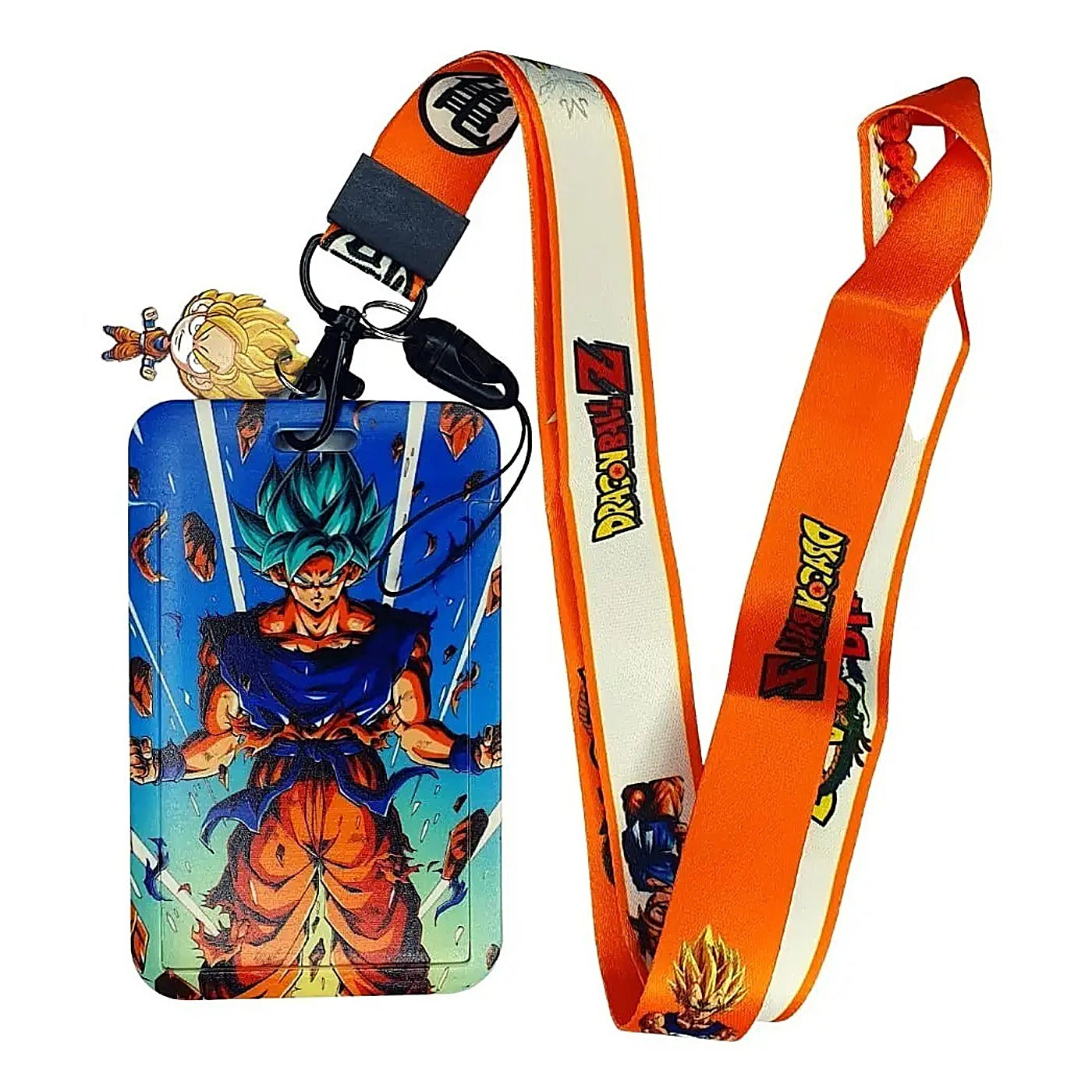 Porta Credencial con Lanyard Goku Super Poder