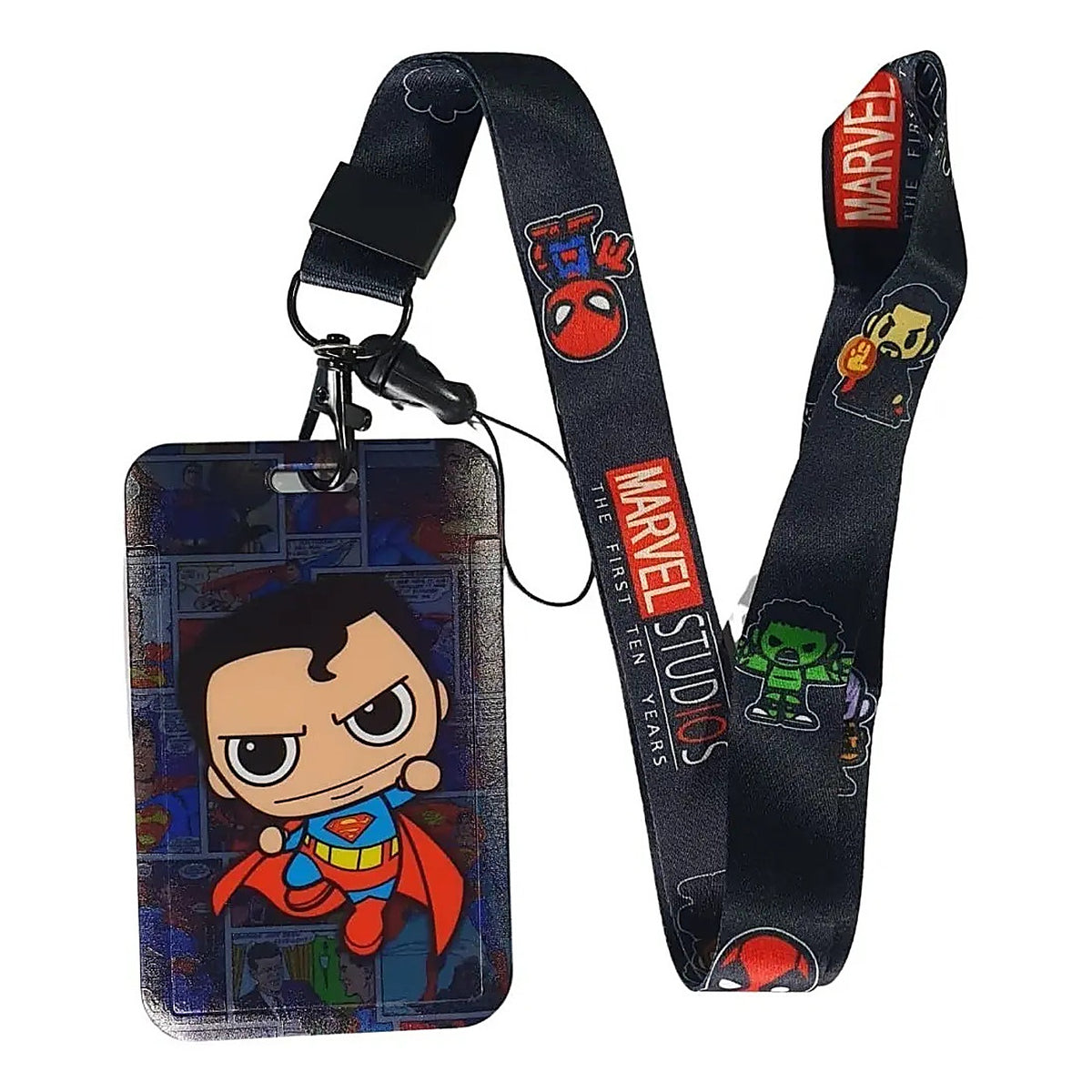 Porta Credencial con Lanyard Superman