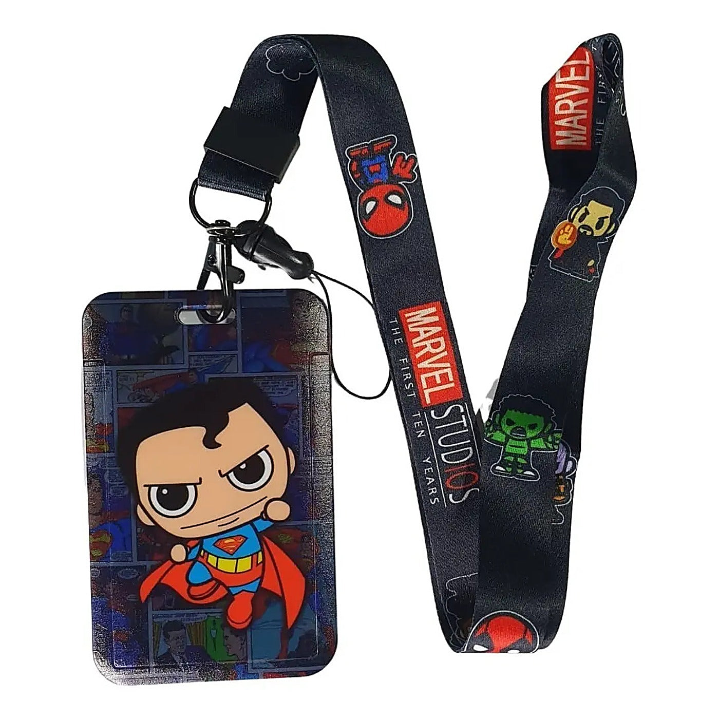 Porta Credencial con Lanyard Superman