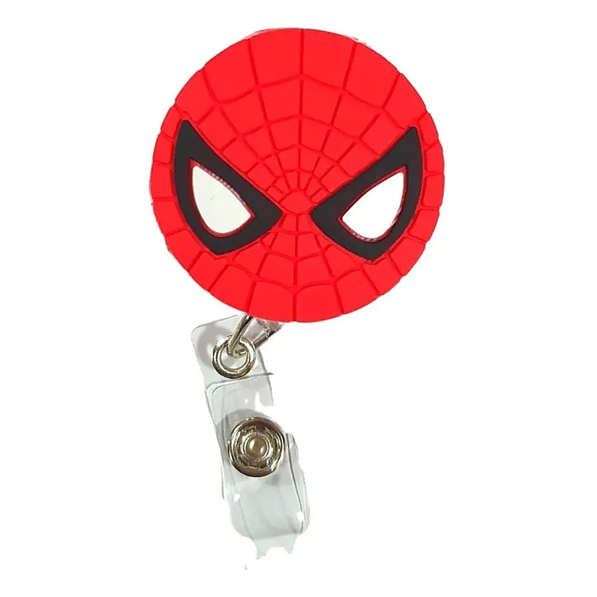 Porta Credencial con Yoyo Retractil Cara Spiderman