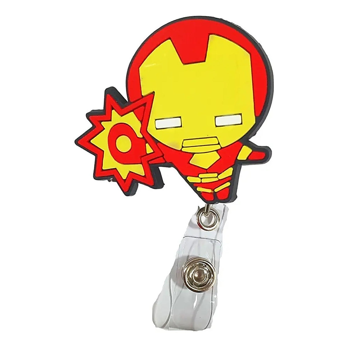 Porta Credencial con Yoyo Retractil Iron Man Super
