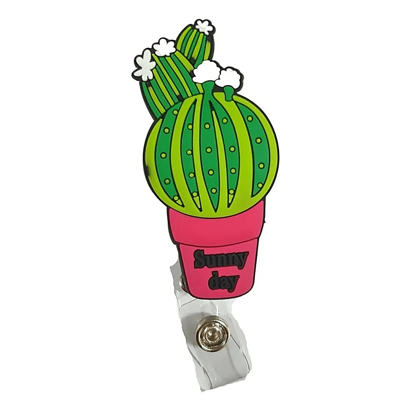 Porta Credencial con Yoyo Retractil Suculenta Sunny Day