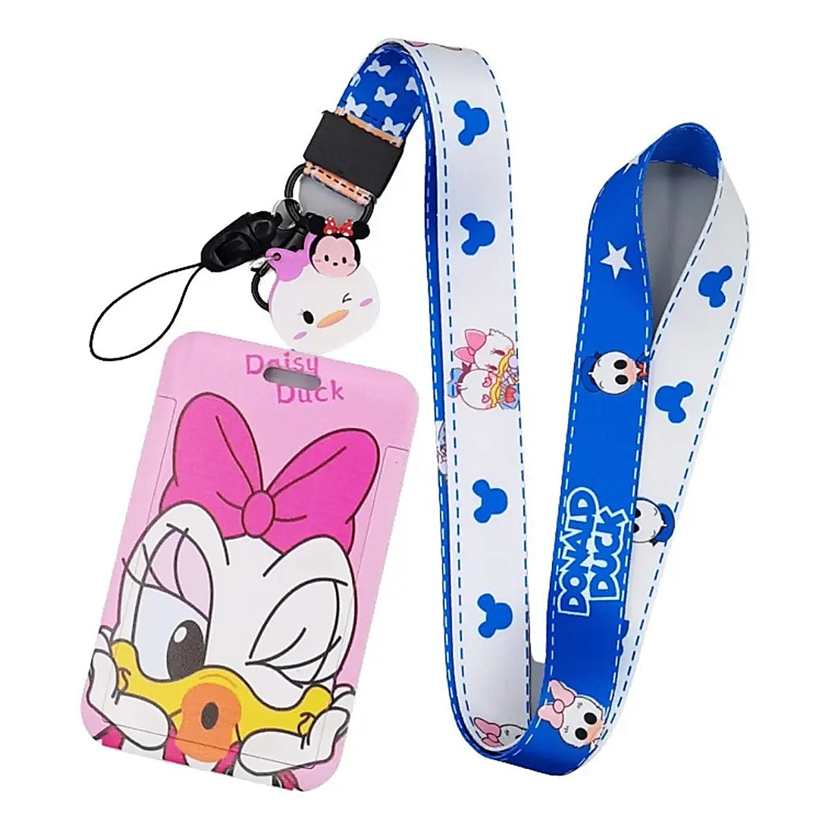 Porta Credencial con Lanyard Deisy Beso Rosado
