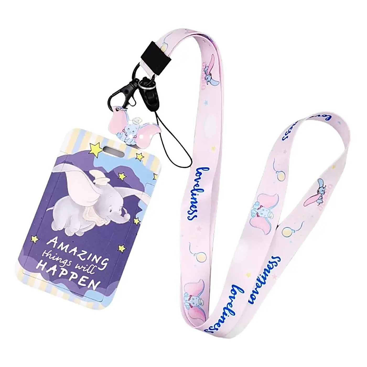 Porta Credencial con Lanyard Dumbo Estrellas